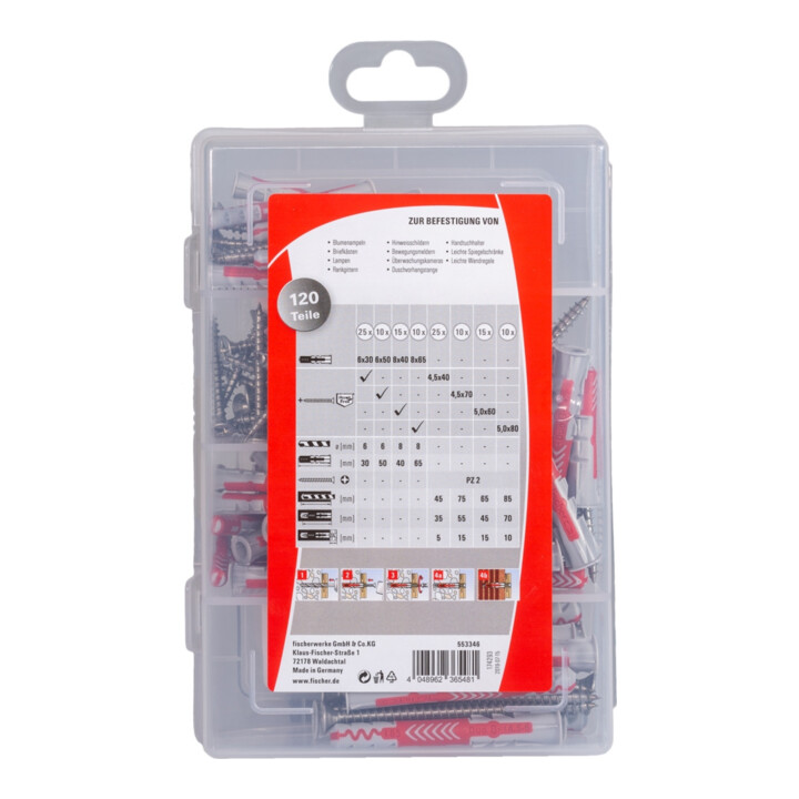 fischer Aides pratiques en acier inoxydable (120)