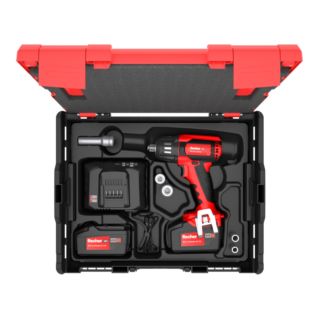 fischer Akku Schlagschrauber FSS 18V 400 BL Set3