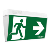 FiSCHER Akkumulatorentechnik LED-Rettungszeichenleuchte EB 3/8h UHU383AT2.V4