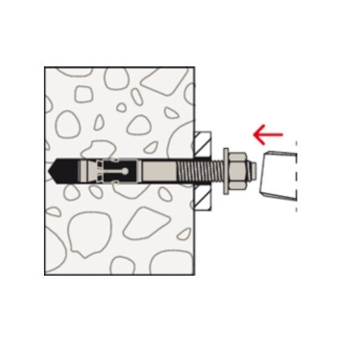 fischer Ancorante con fascetta espandente FAZ II Plus 12/100 GS