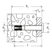 fischer Ancrage de clou FNA II 6x30/15-2