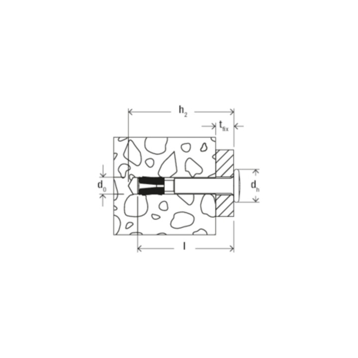 fischer Ancrage de clou FNA II 6x30/15