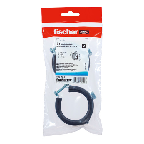 fischer articulated pipe clamp FGRS Plus 1 1/2" B (2)