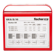 fischer assortimentsbox UX 6, 8 en 10-4