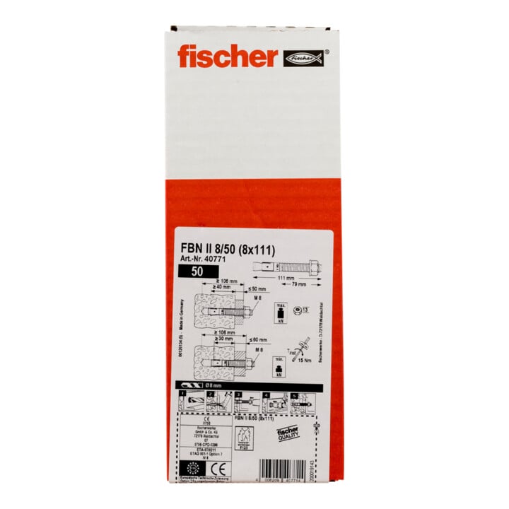 fischer Bolzen FBN II 8/50