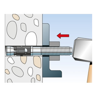 fischer Bolzenanker FAZ II mit Hutmutter