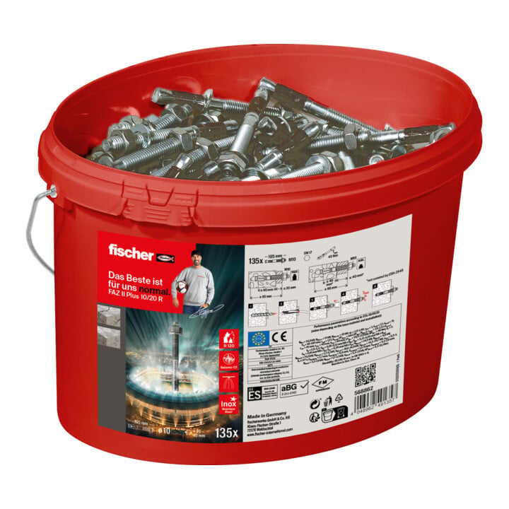 fischer Bolzenanker FAZ II Plus 10/20 R Eimer