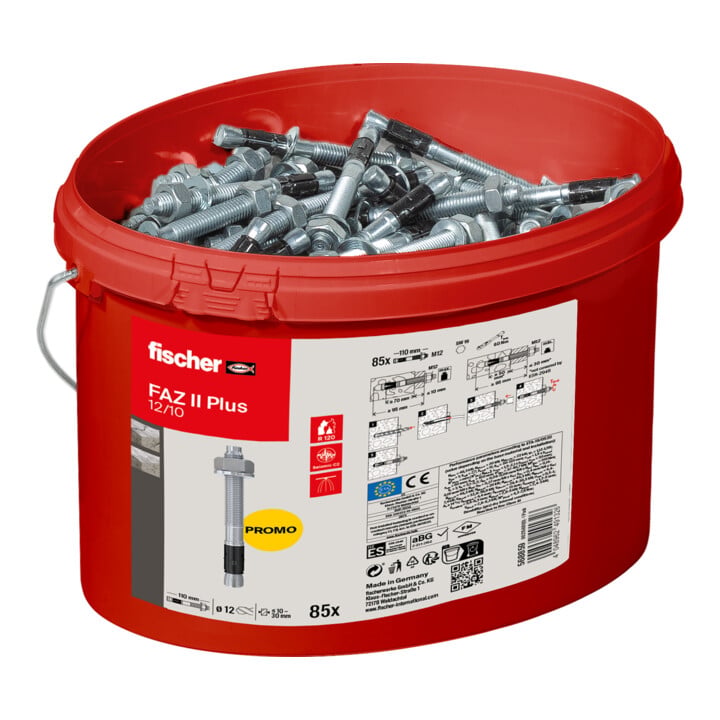 fischer Bolzenanker FAZ II Plus 12/10 im Eimer