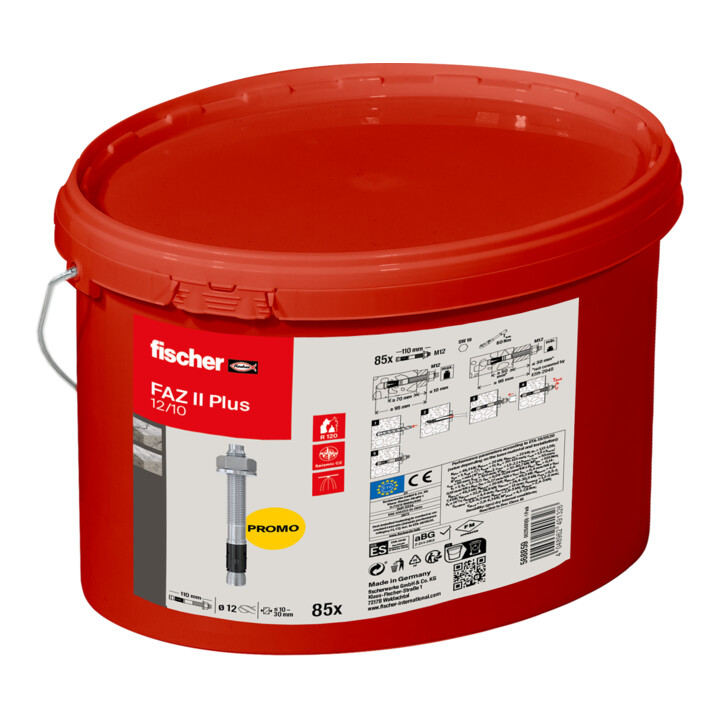 fischer Bolzenanker FAZ II Plus 12/10 im Eimer