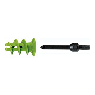 fischer bouchon en plaque de plâtre GK VERT