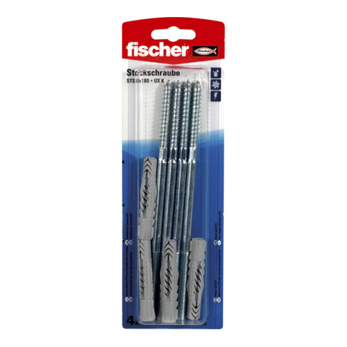 fischer Boulon à vis STS 8 x 180 + UX K SB-SaMo