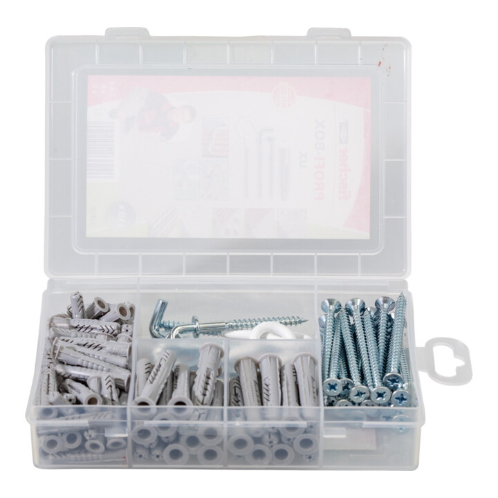 fischer  Box Universeelplug UX + schroeven + haken