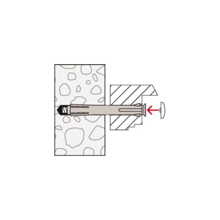 fischer cache ADM 10 W blanc