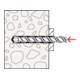 fischer Cheville à douille FSA 10 x 55/10 B acier électrozingué - avec tige filetée et écrou