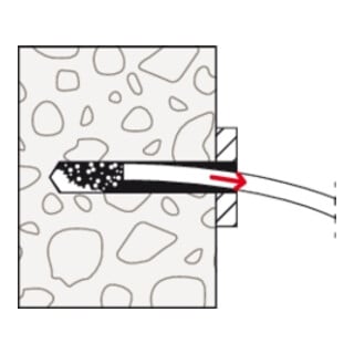 Cheville à douille fischer FSA B acier électrozingué, avec tige filetée et écrou