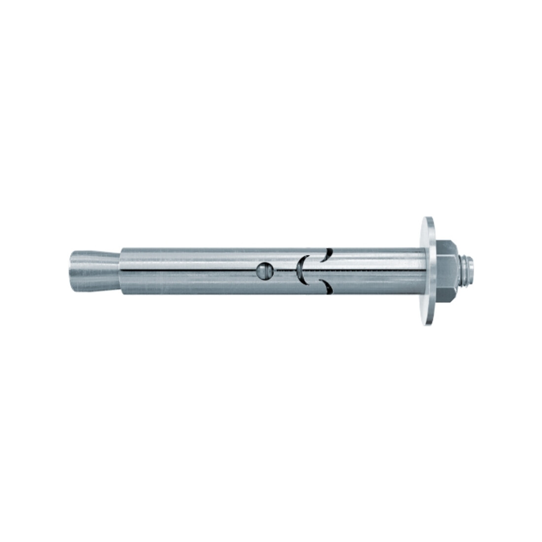 fischer Cheville à douille FSA 12 x 130/75 B acier électrozingué - avec tige filetée et écrou