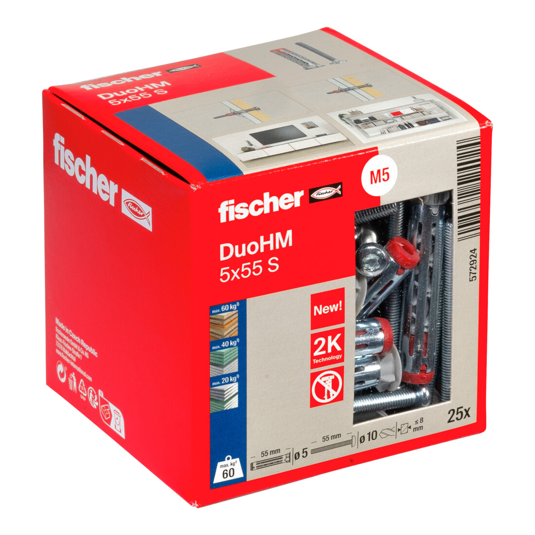 fischer Cheville à expansion DuoHM 5x55 S TX