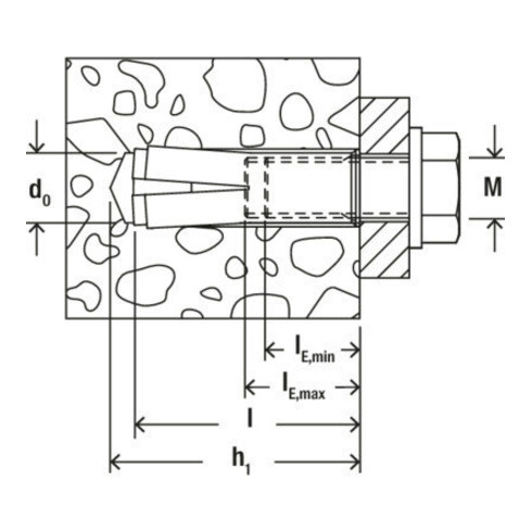 fischer Cheville à frapper EA II M16 A4