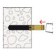 fischer cheville en laiton MS 12x37