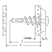 fischer Cheville métallique pour plaques de plâtre GKM S K (6)-2