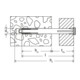 fischer Cheville pour cadre de fenêtre F 10 M 202 B carte SB