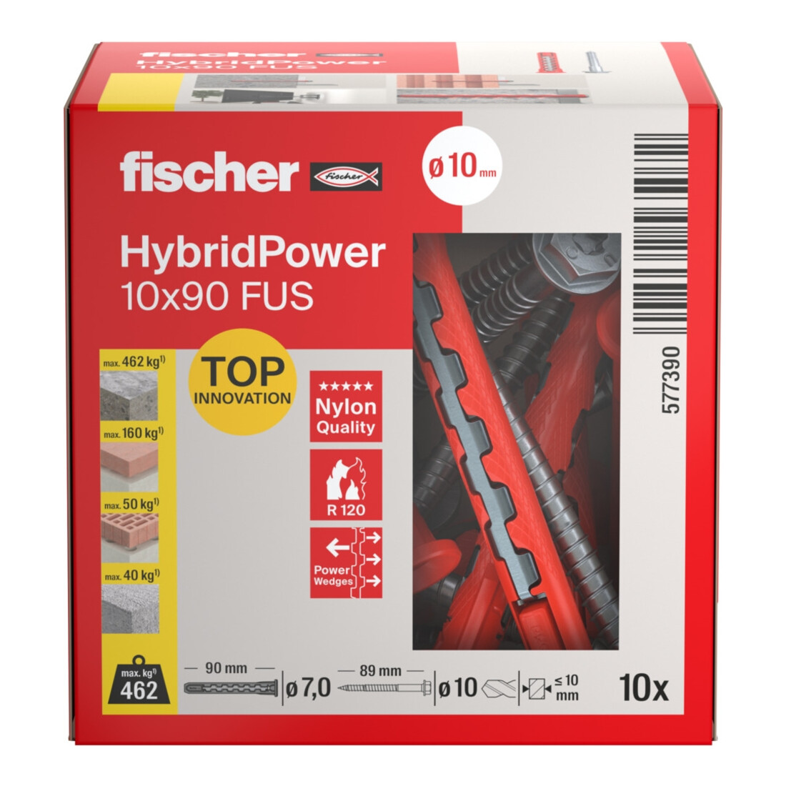 fischer Chevilles HybridPower 10x90 FUS (10)