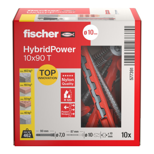 fischer Chevilles HybridPower 10x90 T (10)