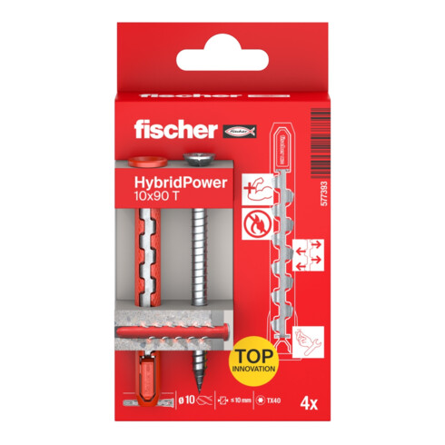 fischer Chevilles HybridPower 10x90 T K (4)