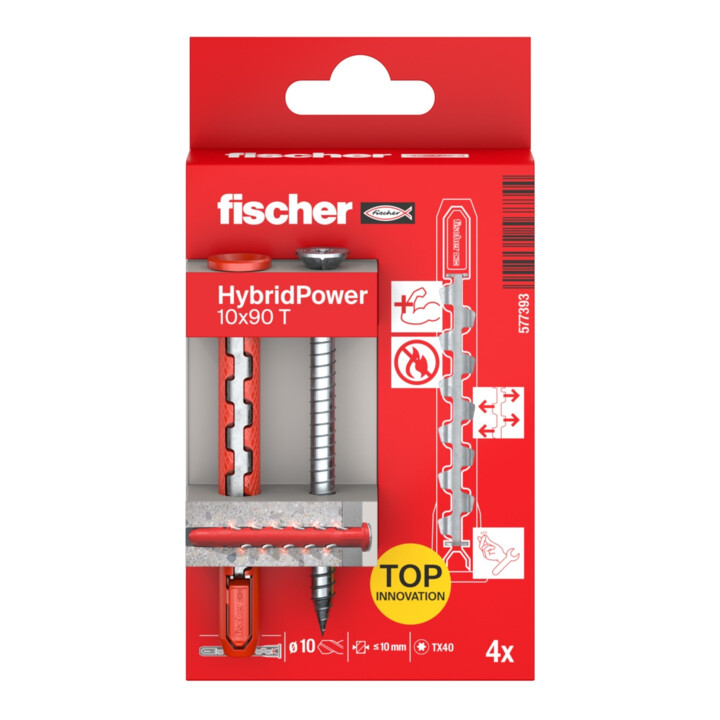 fischer Chevilles HybridPower 10x90 T K (4)
