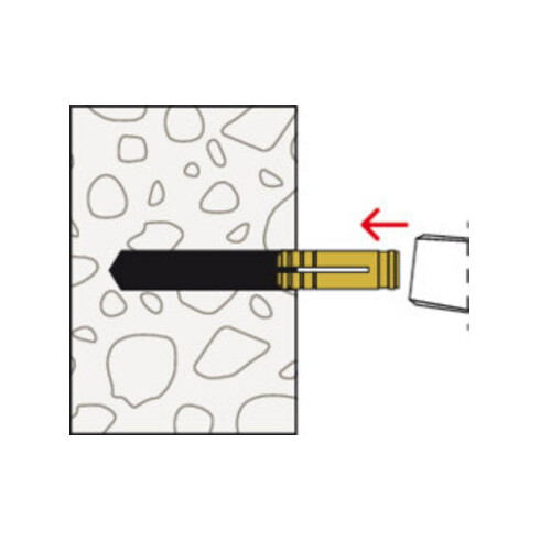 fischer Chevilles laiton MS 8x28 K (10)