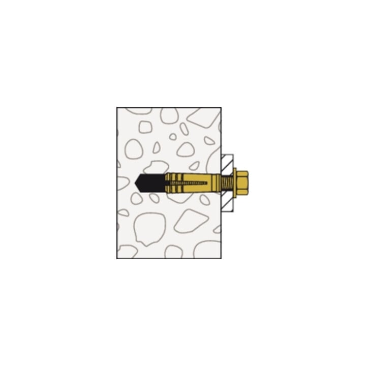 fischer Chevilles laiton MS 8x28 K (10)