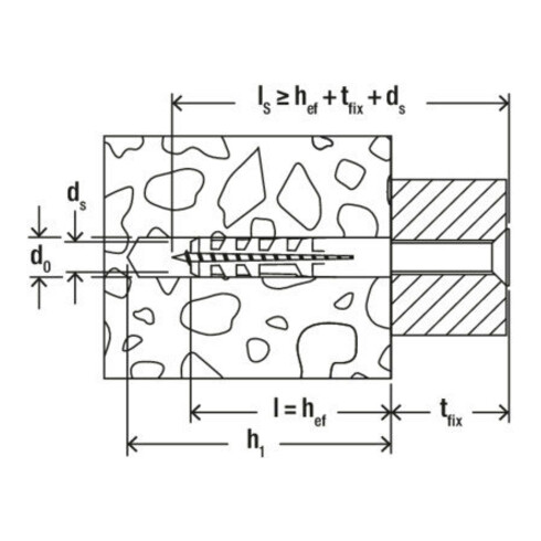 fischer Chevilles S 4 K (50)