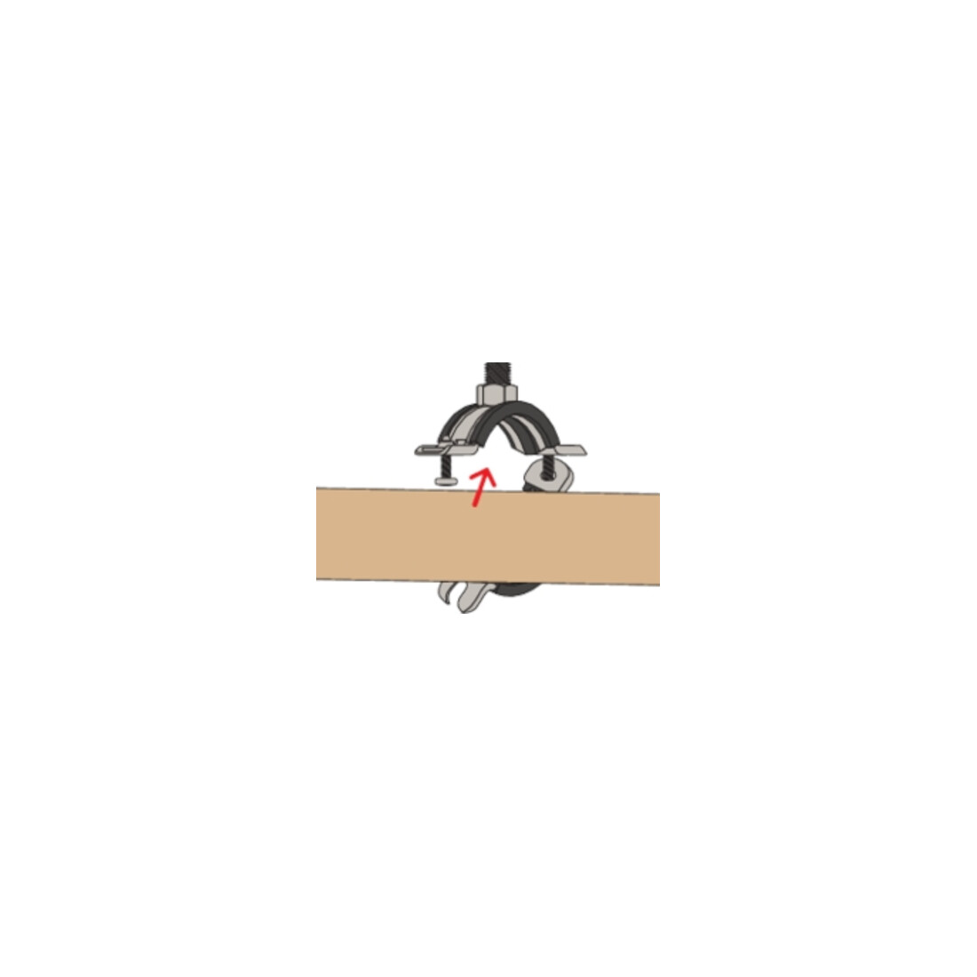 fischer Staffa per tubi FRS-L Universal