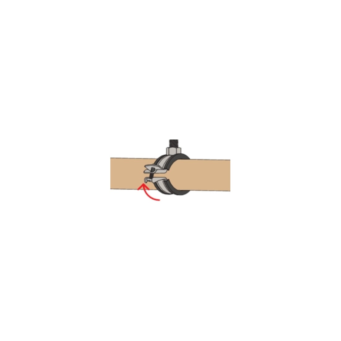 fischer Staffa per tubi FRS-L Universal