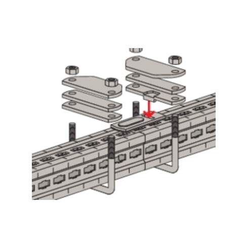 fischer Collier de fixation avec plaque d'espacement FMFS DP4