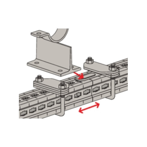 fischer Collier de fixation avec plaque d'espacement FMFS DP4