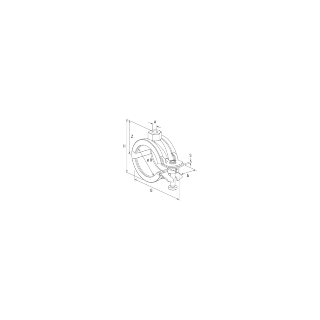 fischer Collier de serrage articulé FKS 32-37