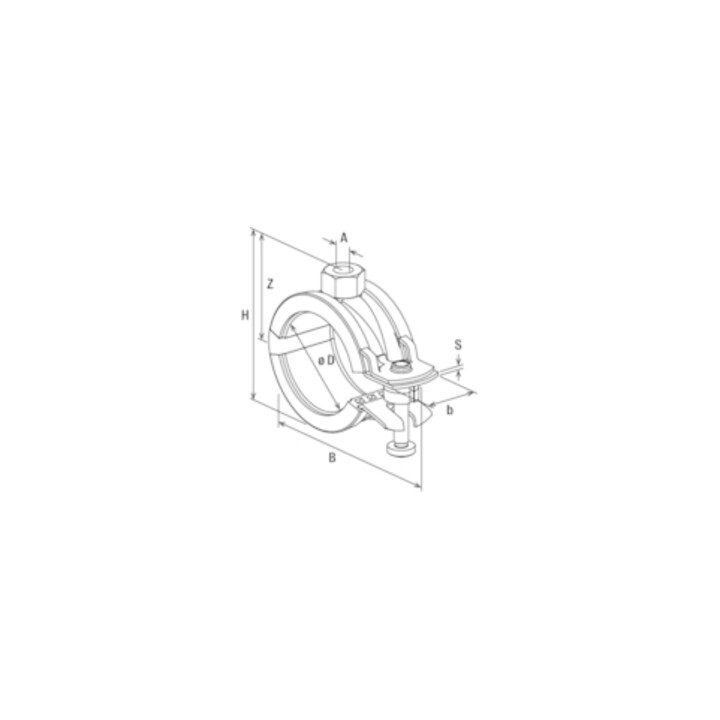 fischer Collier de serrage articulé FKS 45-50