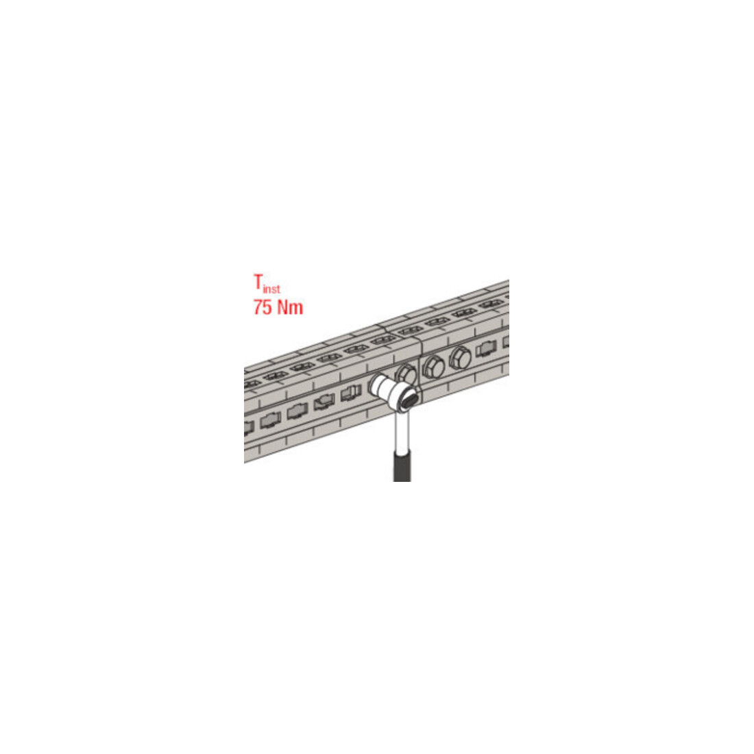 fischer Connecteur de rail FMPC 90