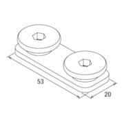 fischer Connecteur de rails FDCC A4-5