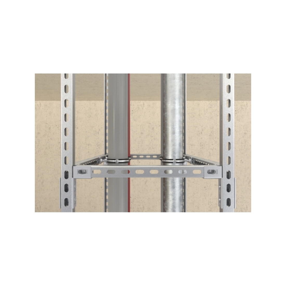 fischer Connecteur de rails PFUF 4D A4