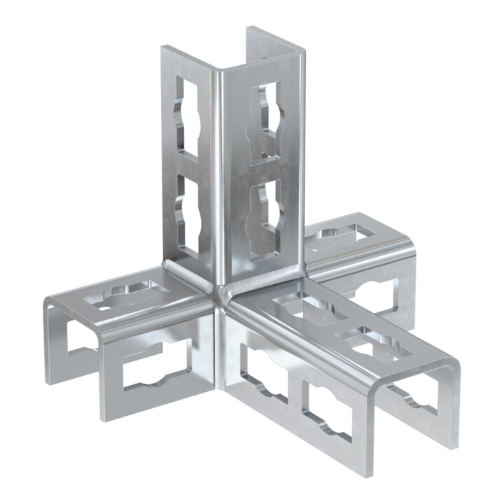 fischer Connecteur de rails PFUF 4D A4