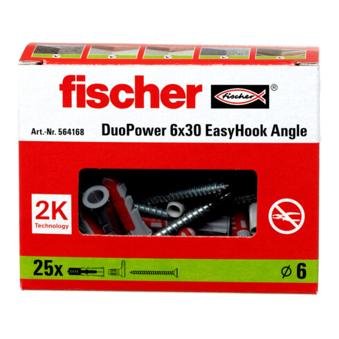 fischer  Deuvel EasyHook Hoek 6 DuoPower