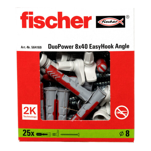 fischer  Deuvel EasyHook Hoek 8 DuoPower