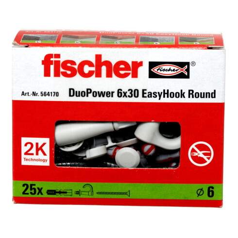 fischer Deuvel EasyHook Rond 6 DuoPower