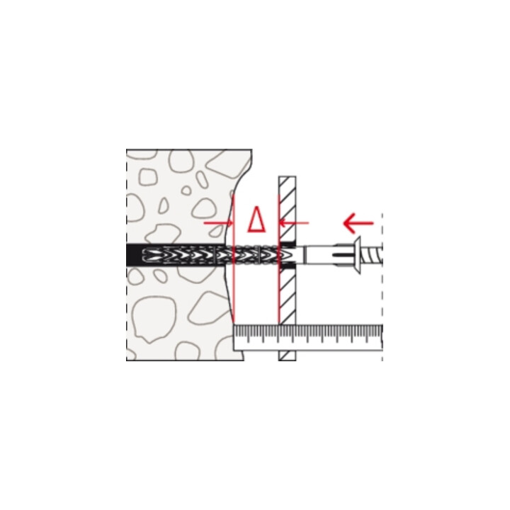 fischer Disque de compensation d'espacement DAD 1 mm