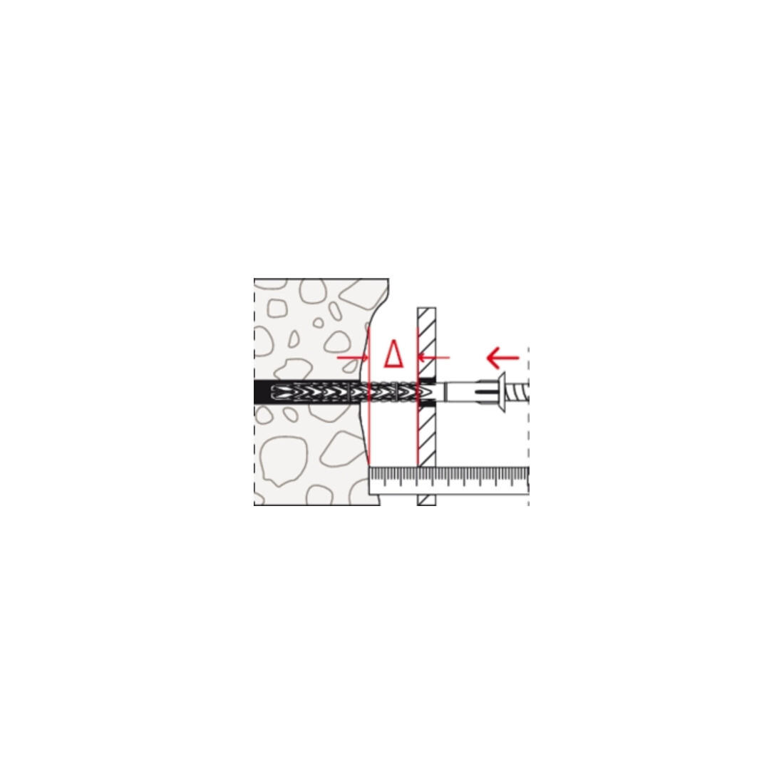 fischer Disque de compensation d'espacement DAD 1 mm