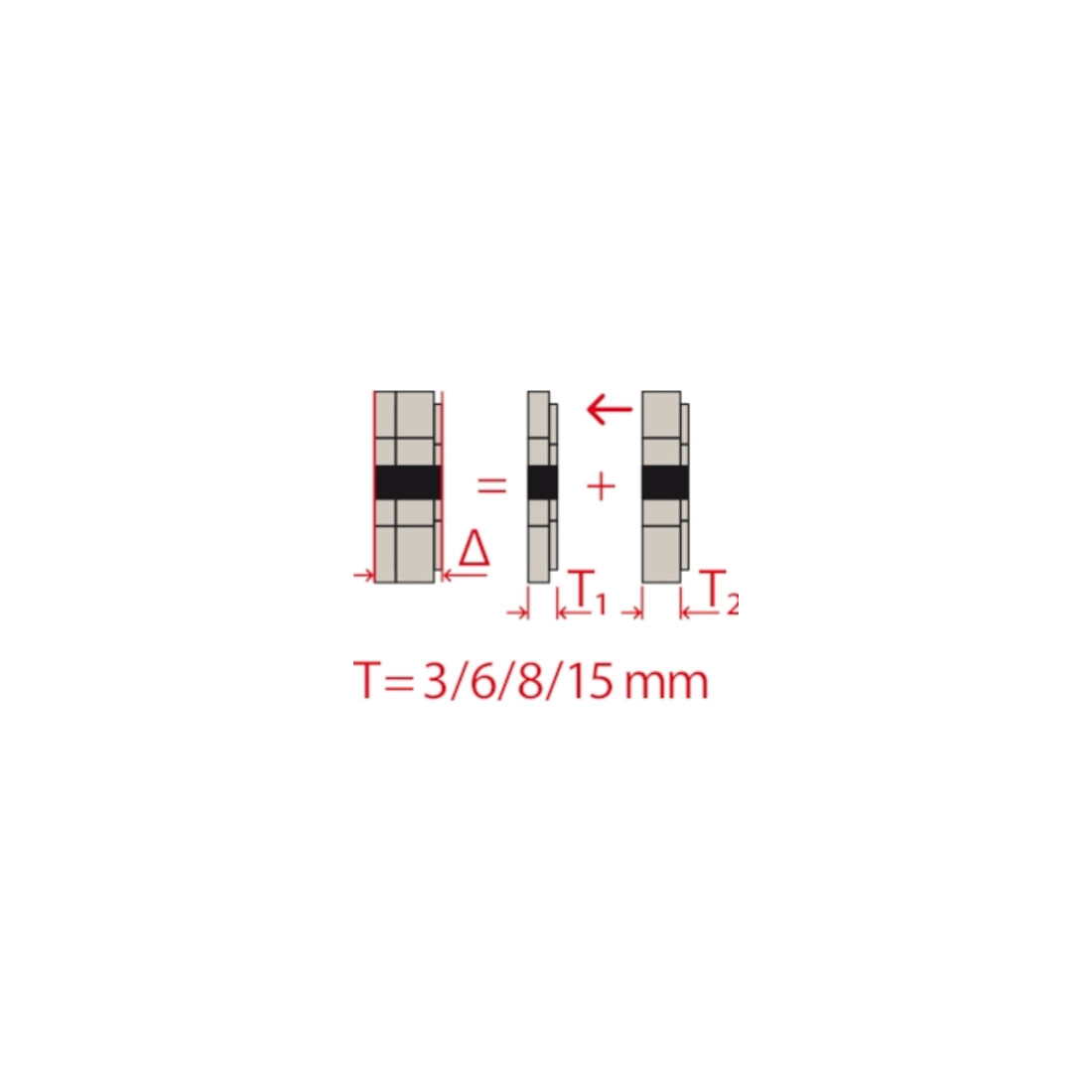 fischer Disque de compensation d'espacement DAD 1 mm
