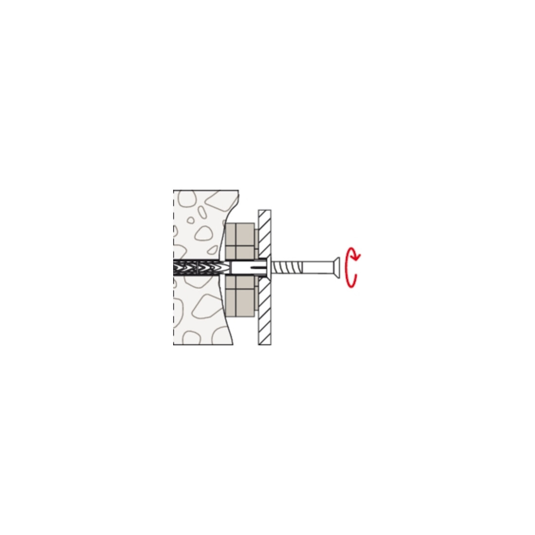 fischer Disque de compensation d'espacement DAD 1 mm