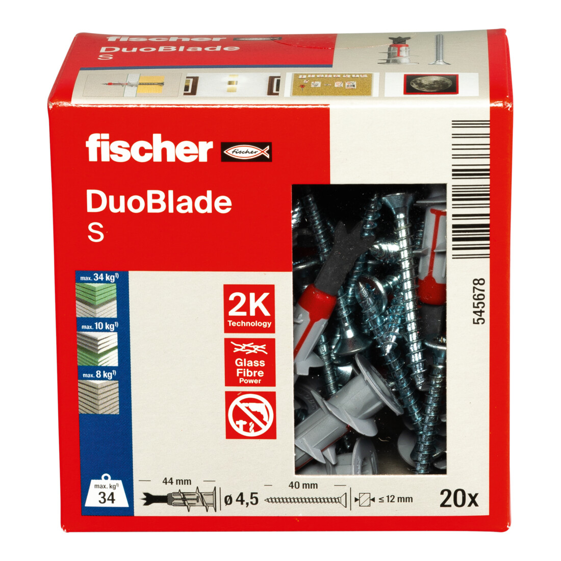 fischer Dübel DuoBlade S LD